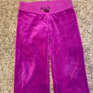Little Girls Velvet Magenta Juicy Couture Pants